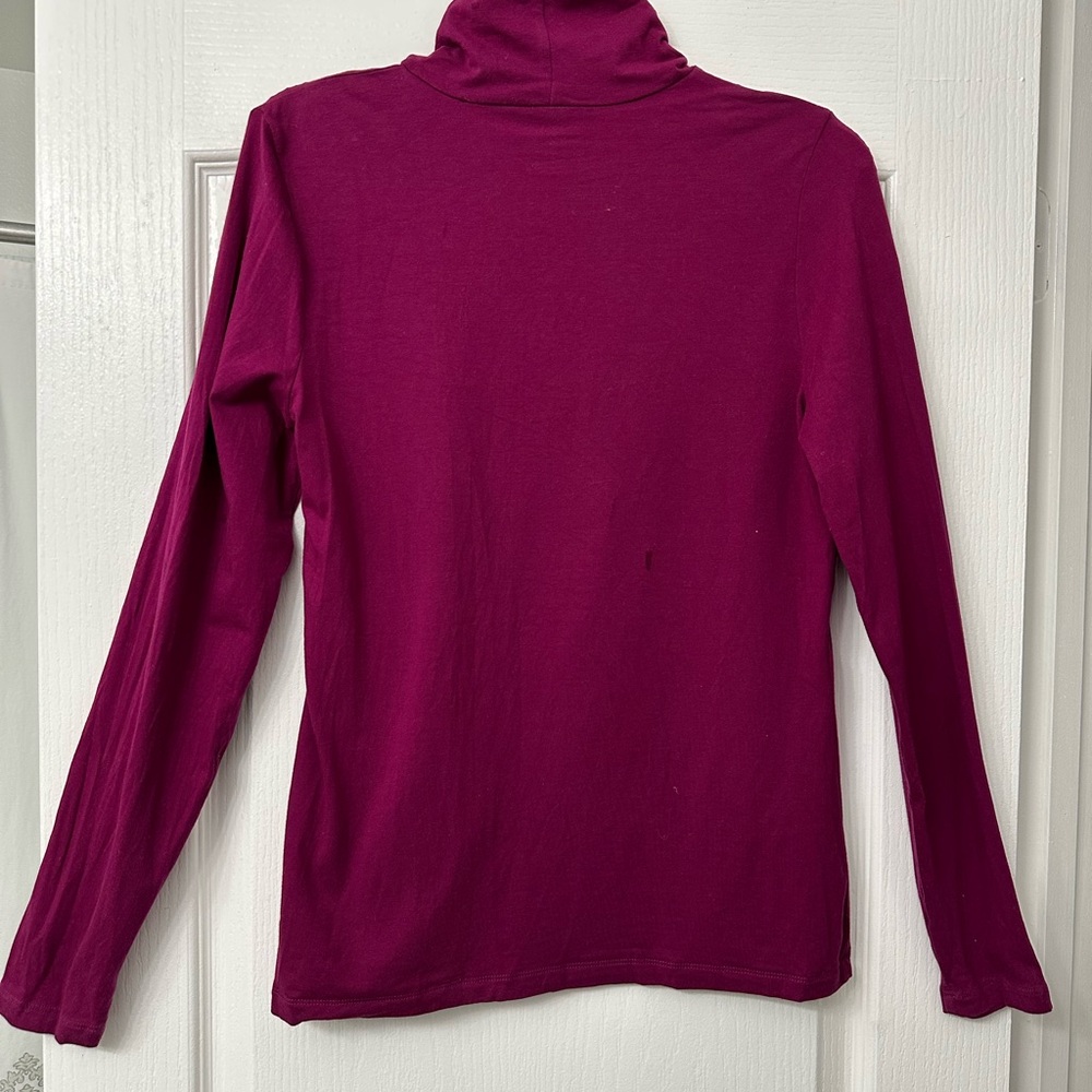 Halogen Women's Long Sleeve Magenta Top